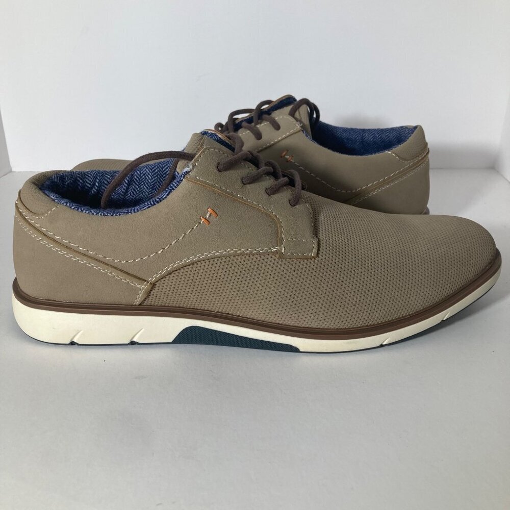 Mens London Underground Morrow Plain Toe Oxford Shoe Tan 11M